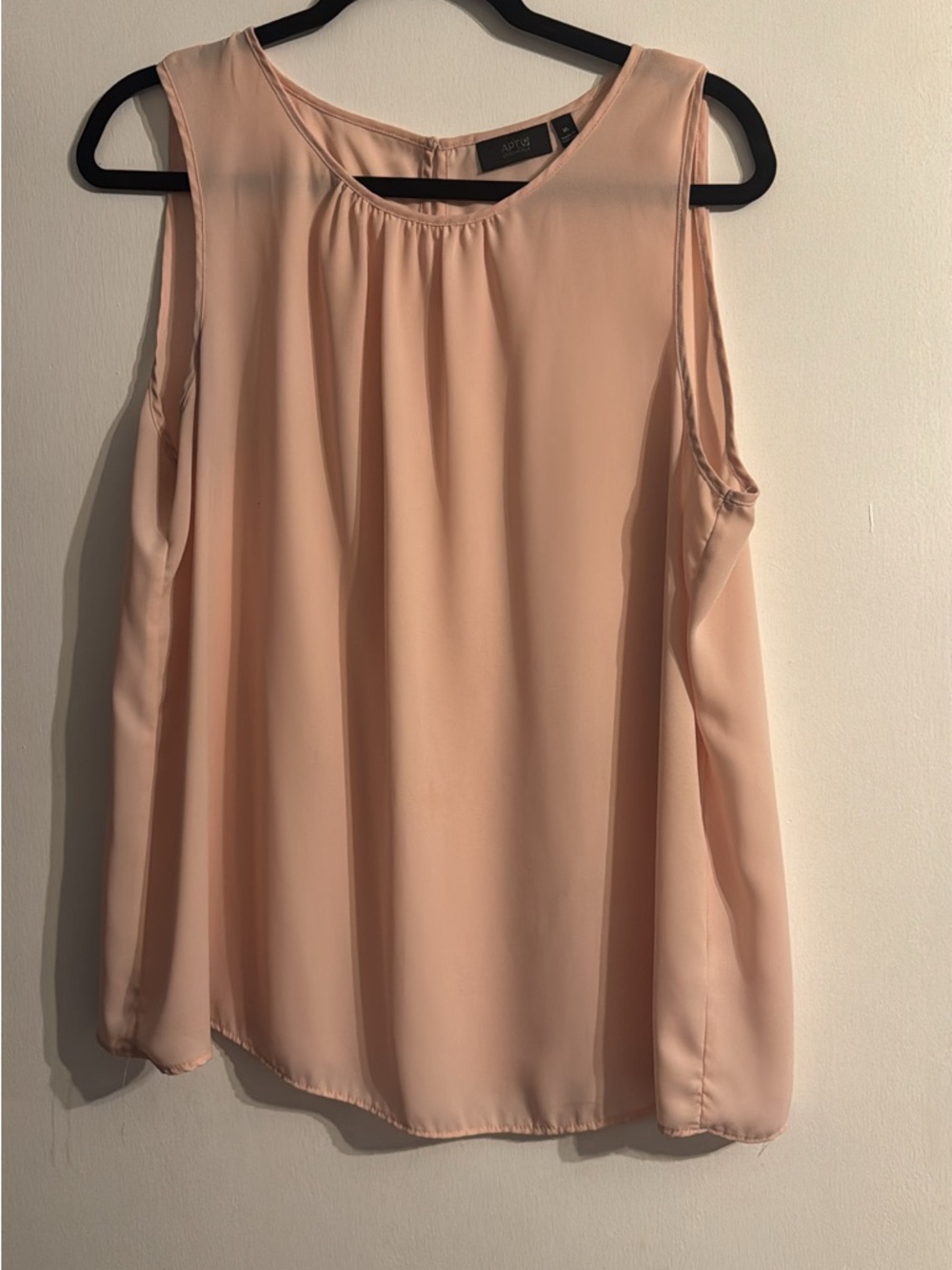 Apt. 9 Blush Pink Sleeveless Pleated Front Camisole